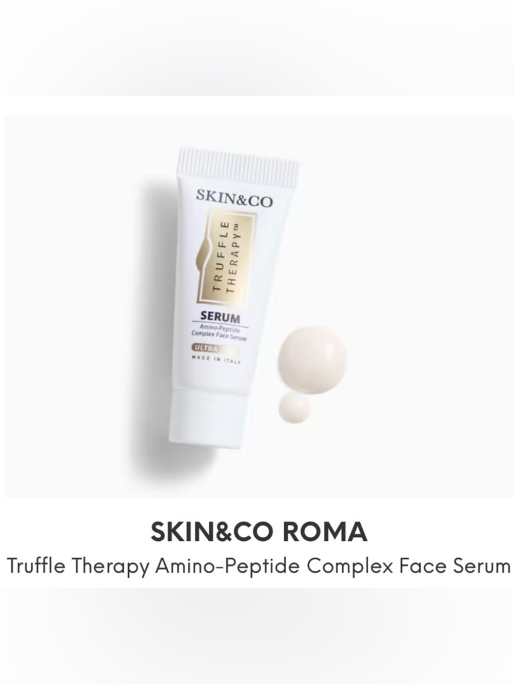 Skin Truffle Therapy Serum - White & Gold Accents